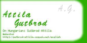 attila gutbrod business card